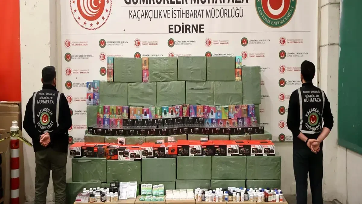 Kapıkule'de 33 Milyon Liralık Kaçak Eşya Ele Geçirildi