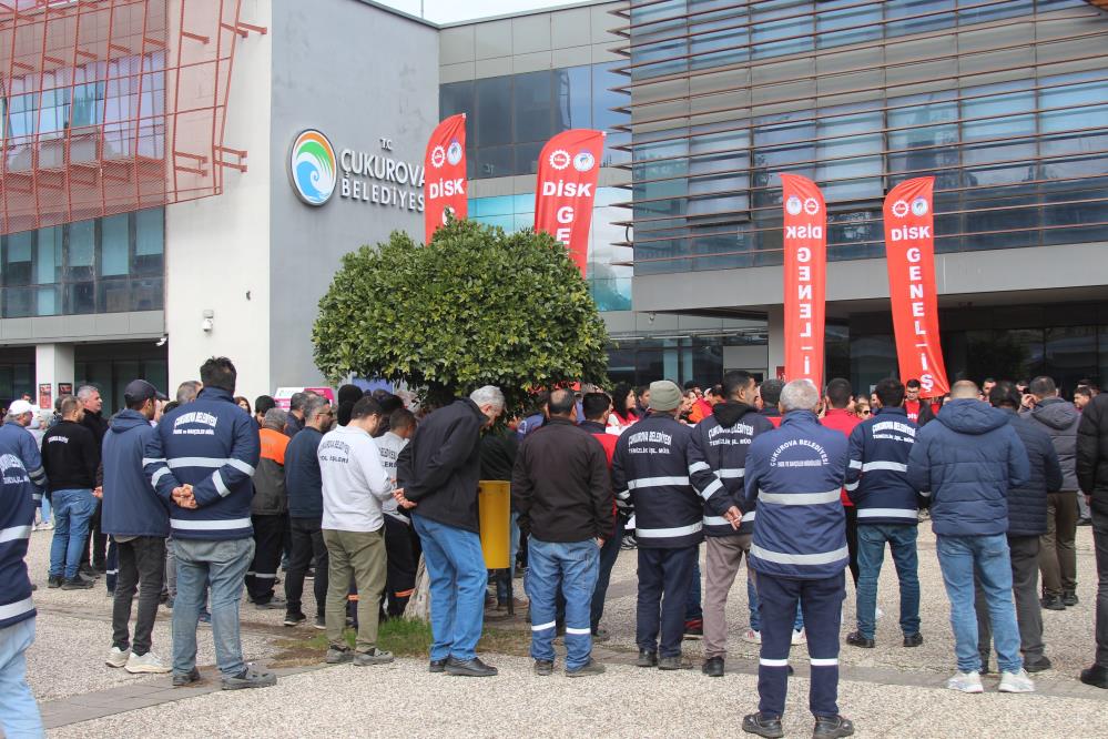 Çukurova Belediyesi İşçilerinden Eylem