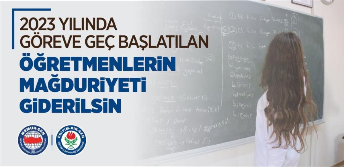 Eğitim-Bir-Sen: 2023’te Geç Başlatılan Öğretmenlerin Mağduriyeti Giderilsin