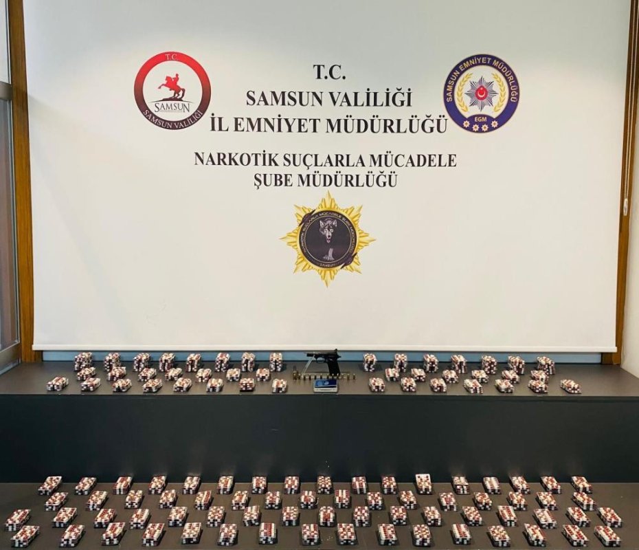 Samsun’da 18 Bin Uyuşturucu Hap Ele Geçirildi