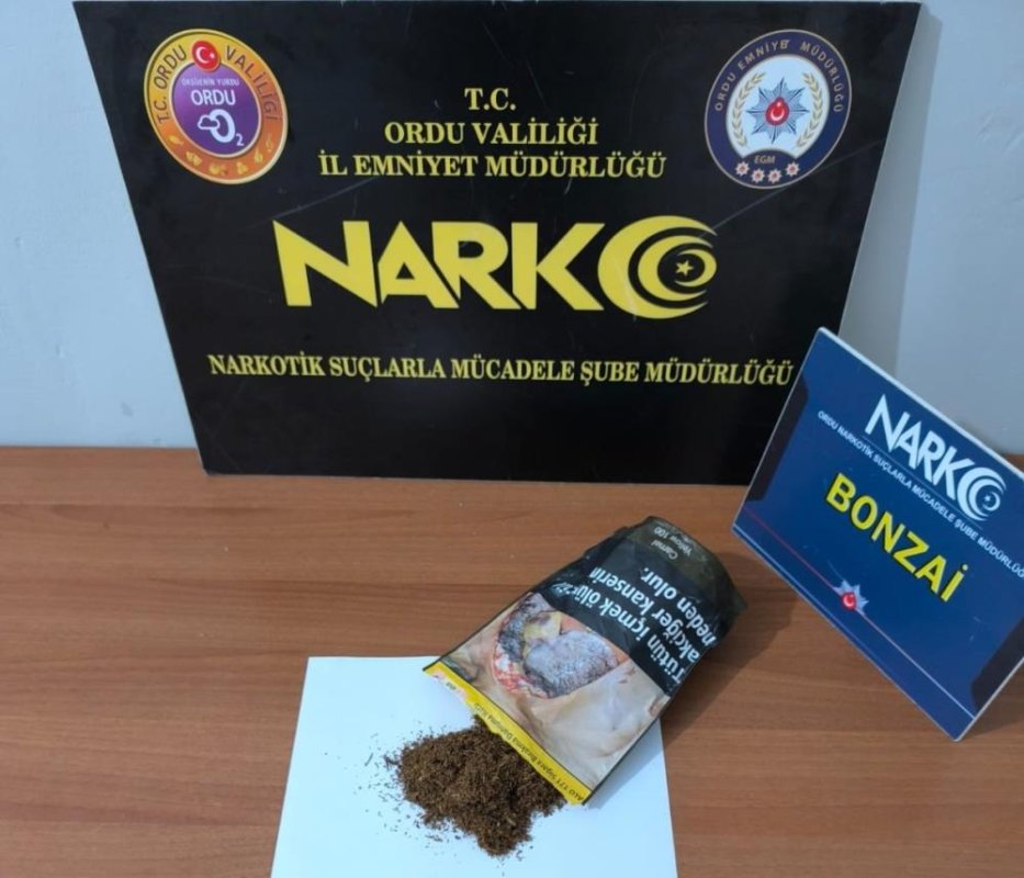 Ordu’da Uyuşturucu Operasyonlarında 1 Tutuklama