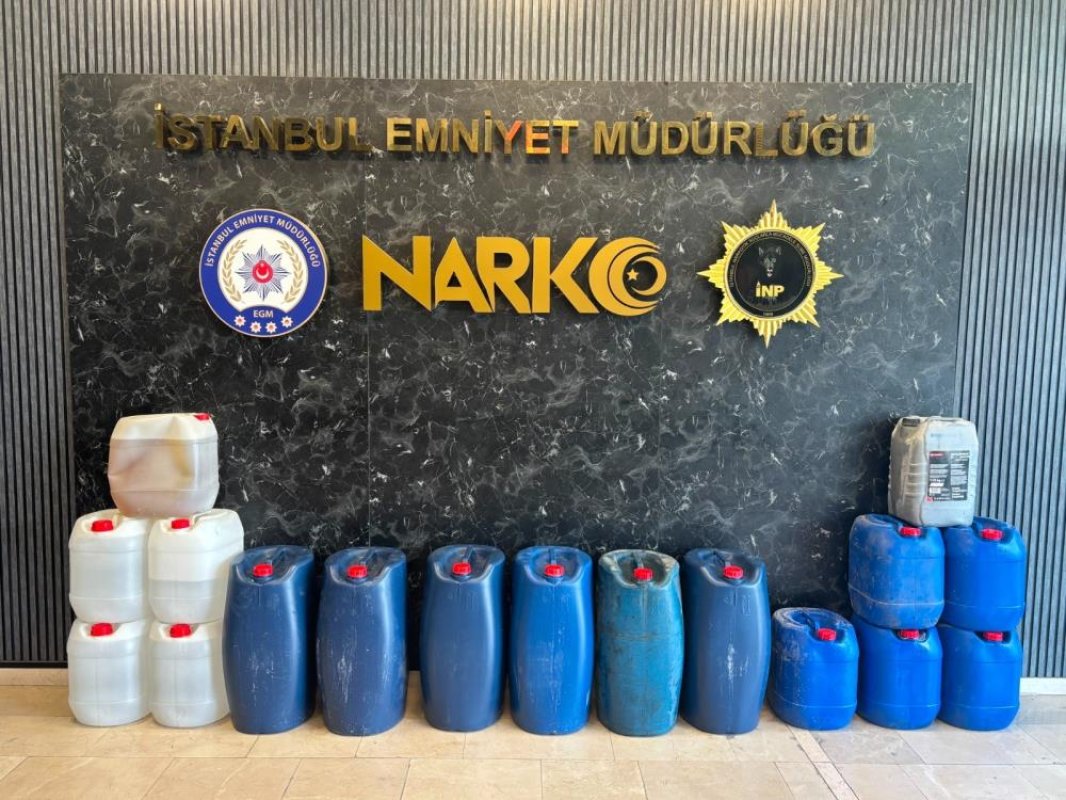 İstanbul’da 519 Kilo Sıvı Metamfetamin Ele Geçirildi
