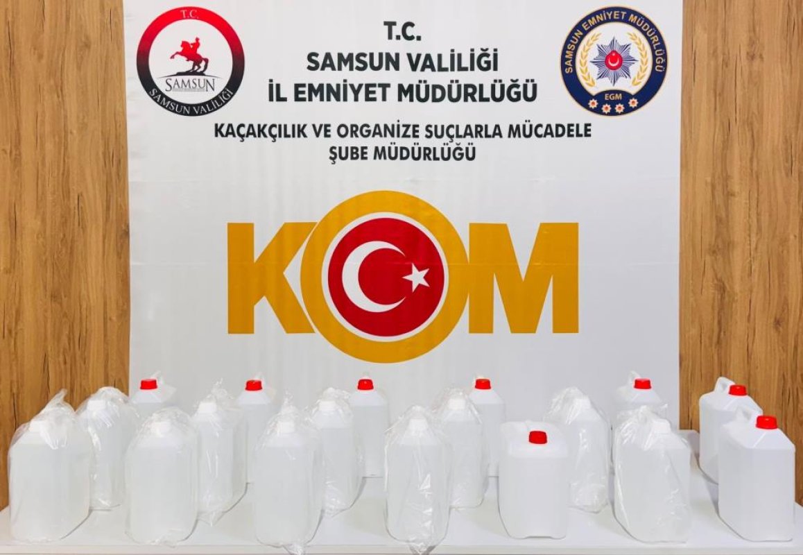 Kaçak Alkol Operasyonu: 90 Litre Etil Alkol Ele Geçirildi