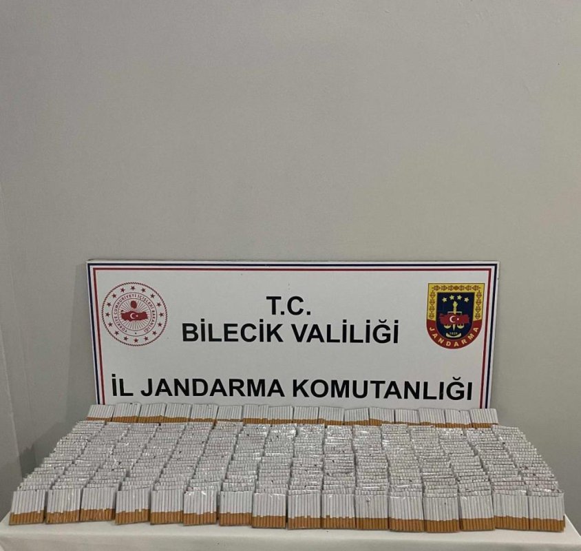 Bilecik'te 9 Bin 320 Adet Doldurulmuş Makaron Ele Geçirildi
