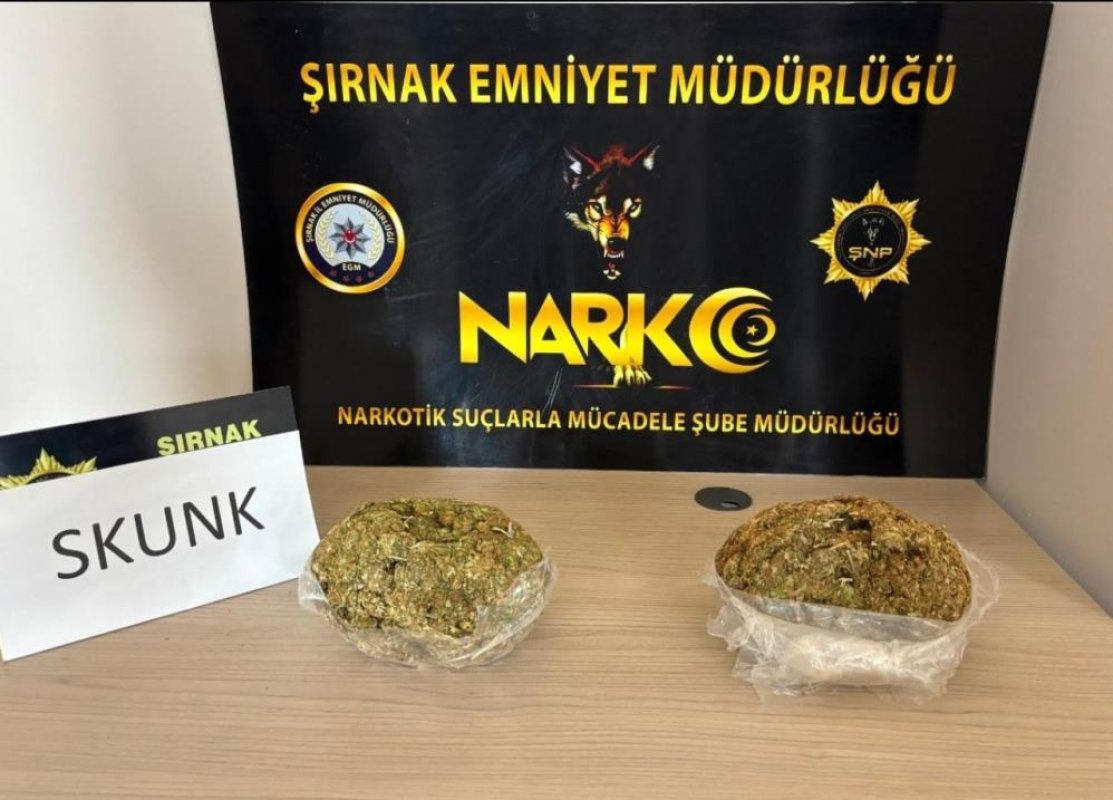 Şırnak'ta Durdurulan Araçta 1 Kilogram Skunk Ele Geçirildi