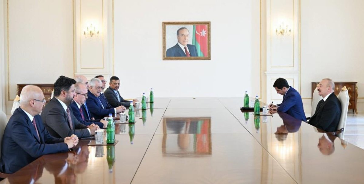 TBMM Başkanı Kurtulmuş, Azerbaycan Cumhurbaşkanı Aliyev tarafından kabul edildi