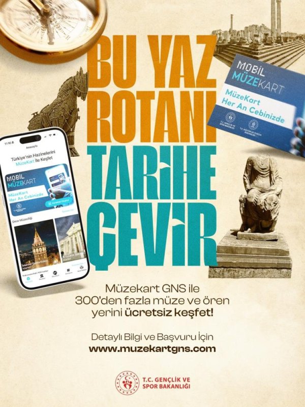  Bakan Bak’tan gençlere ücretsiz Müzekart müjdesi