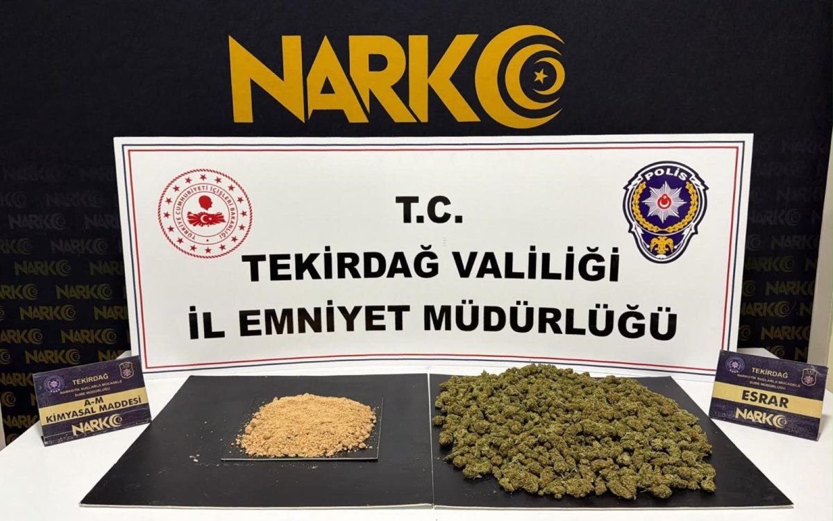 Çorlu'da dev narkotik operasyonu: 85 kiloluk bonzai üretilebilecek madde ele geçirildi