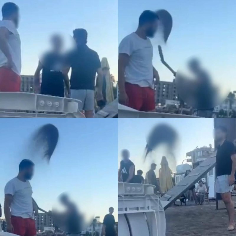 Plajdan kaldırılmak istenen gençlere kum fırlatıldı: 2 gözaltı