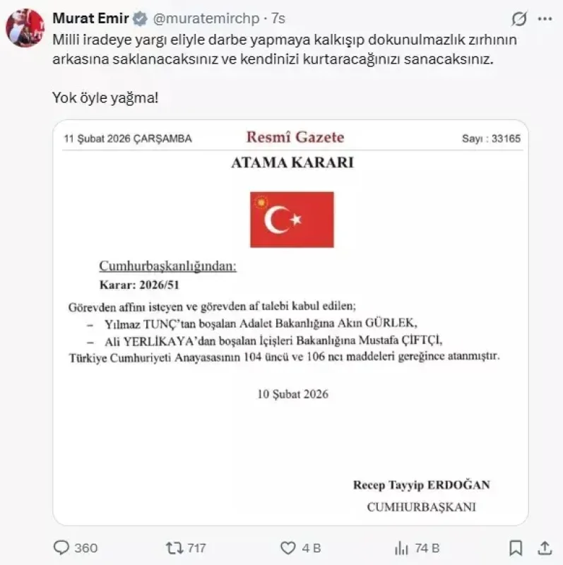 CHP'de Akın Gürlek alarmı!