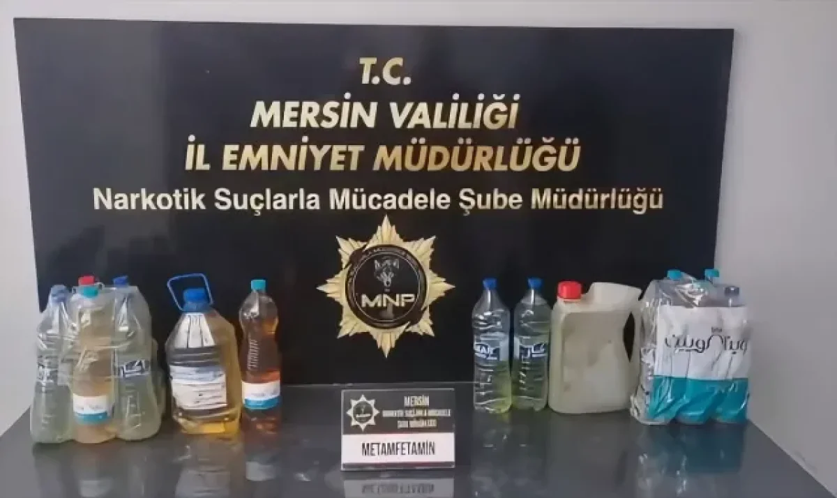 Mersin’de Uyuşturucu Operasyonu: 27 Litre Metamfetamin