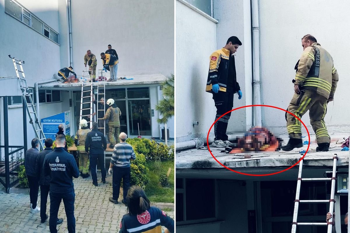 Önce Silah Sesleri Duyuldu Sonra Kadın Kendini 6'ncı Kattan Attı